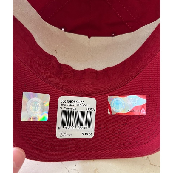 University of Oklahoma Crimson Red Adjustable Hat - Picture 5 of 8